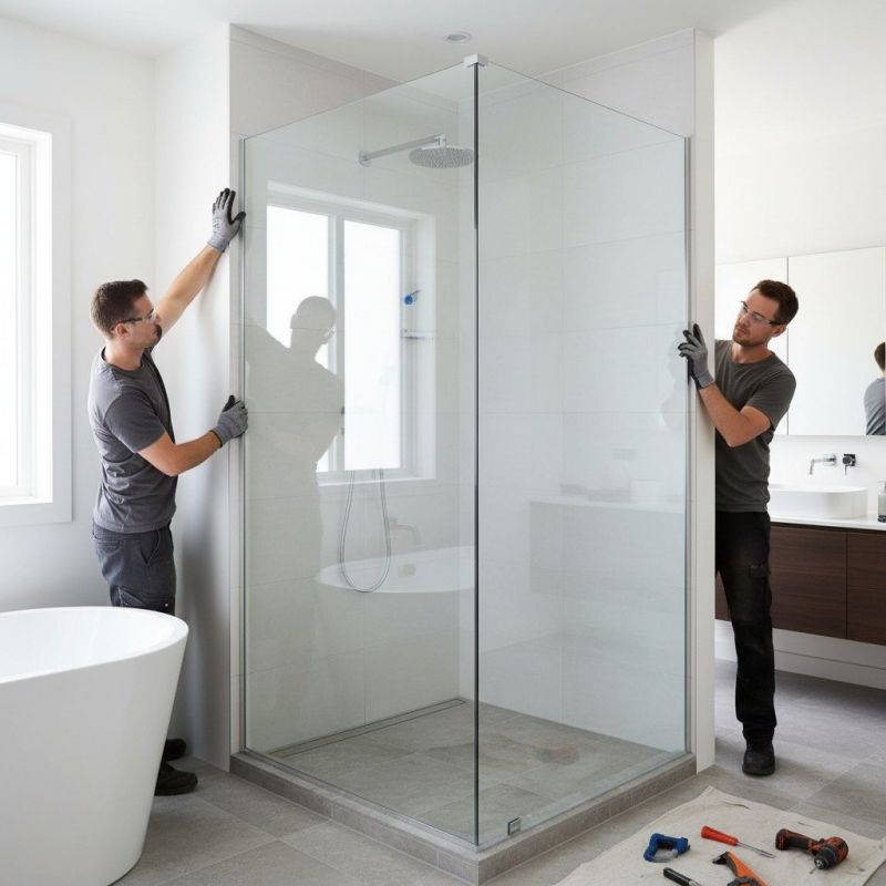 Glass Shower Door Installation in Longmont, CO